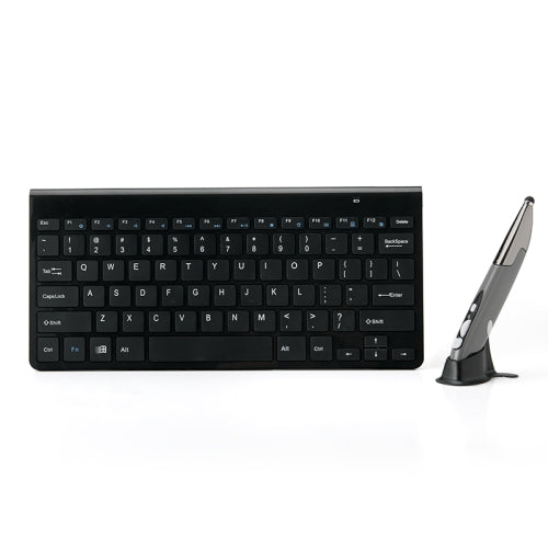 KM-909 2.4GHz Smart Stylus Pen Wireless Optical Mouse + Wireless Keyboard Set(Black)