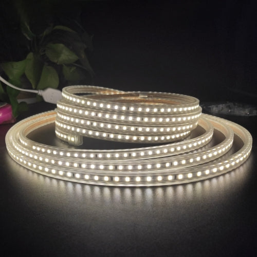 10m SMD 2835 1200 LEDs LED Strip Light, AC 220V-240V, EU Plug (White Light)