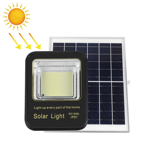 200W 458 LEDs Home Sensor Garden Light Outdoor Waterproof Solar Flood Light with Remote Control (Black)