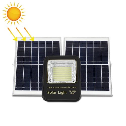 300W 734 LEDs Home Sensor Garden Light Outdoor Waterproof Solar Flood Light with Remote Control (Black)