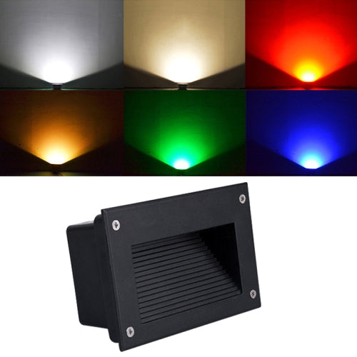 6W Blue Light LED Embedded Buried Lamp IP65 Waterproof Rectangular Landscape Platform Stair Step Lamp