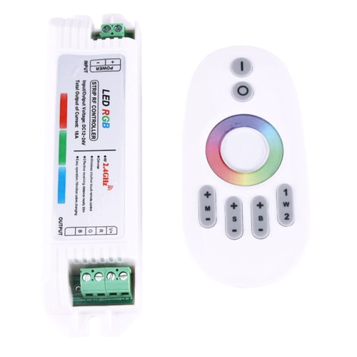 2.4GHz RF Wireless Touch Screen RGB LED Dimming Controller, DC 12-24V(White)