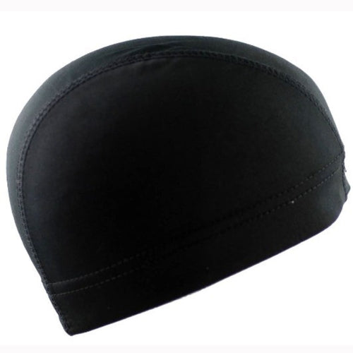 Hip Hop Dome Cap Wig Elastic Cap (Black)