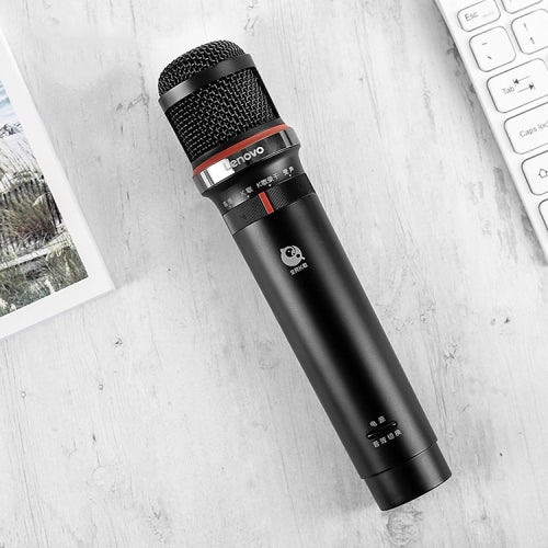 Original Lenovo UM20S K Song Condenser Microphone Live Recording Equipment with Variable Sound Effects (Black)