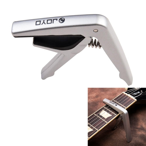 JOYO JCP-01 Guitar Capo Plastic Steel Lightweight Ukulele Capo (Silver)