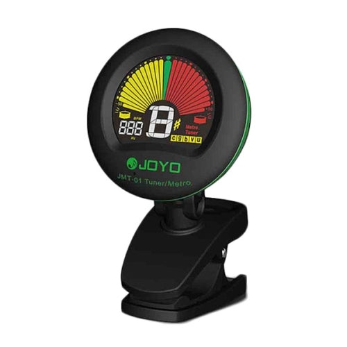 JOYO JMT-01 Clip-on Electric Guitar Tuner & Metronome Built-in Mic Color Screen for Guitar Violin Ukulele(Black)