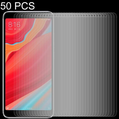 50 PCS 0.26mm 9H 2.5D Tempered Glass Film for Xiaomi Mi 6X & A2