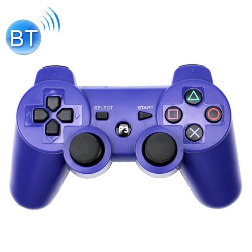 Snowflake Button Wireless Bluetooth Gamepad Game Controller for PS3(Blue)