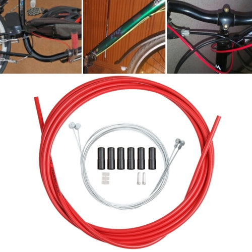 Universal Bicycle Variable Speed Cable Tube Set(Red)