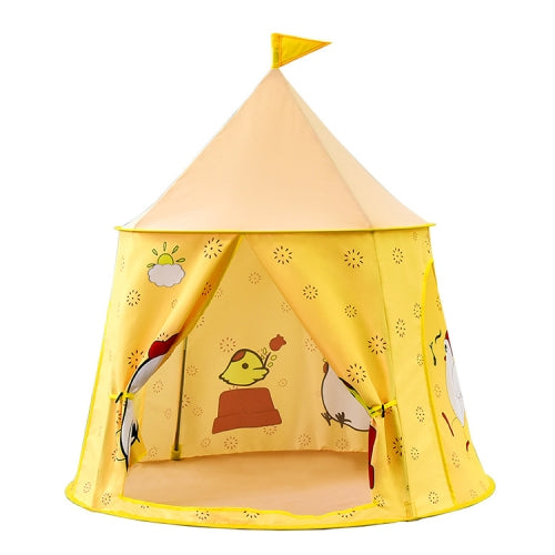 Chick Pattern Children Indoor Outdoor Tent Play House Ocean Balls Game Castle with Base Cloth