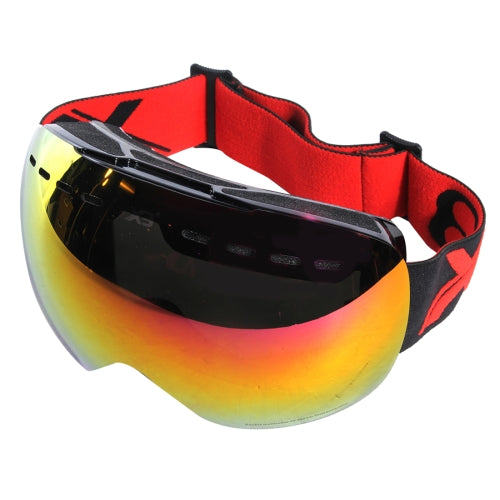 X3 SG-1 Double Anti-fog Lens Skate Ski Snowboard Goggles with Adjustable Non-slip Strap(Red)