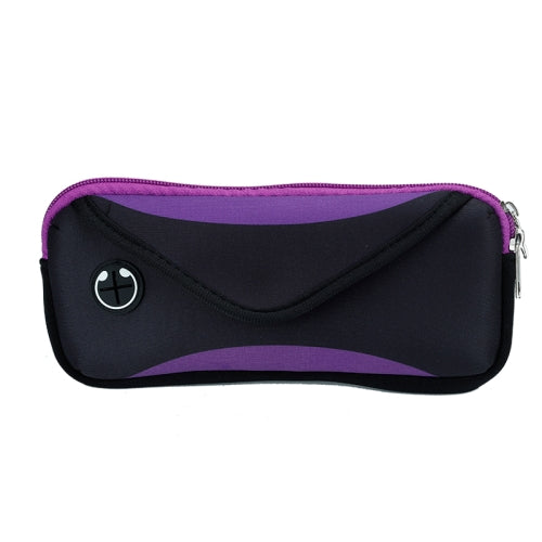 Multi-functional Sports Waterproof Waist Bag for Under 6 Inch Screen Phone, Size: 22x10cm (Purple)