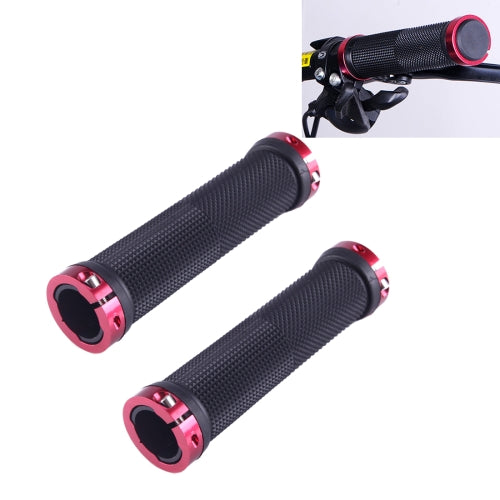 OQSPORT 2 PCS Bike Hand Grips Bilateral Lock Straight Barrel MTB Bicycle Anti-slip Handlebar Grips