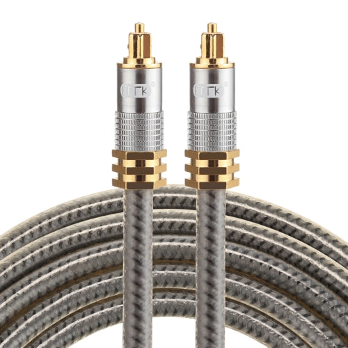 EMK YL-A 2m OD8.0mm Gold Plated Metal Head Toslink Male to Male Digital Optical Audio Cable