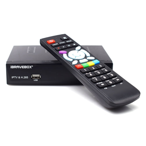 iBRAVEBOX F10S Plus TV Box Satellite Receiver with Remote Control, Support DVB-SS2 / H.265 / ACM / VCM / HDMI