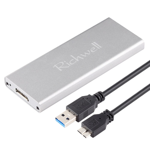 Richwell SSD R16-SSD-120GB 120GB 2.5 inch USB3.0 to NGFF(M.2) Interface Mobile Hard Disk Drive(Silver)