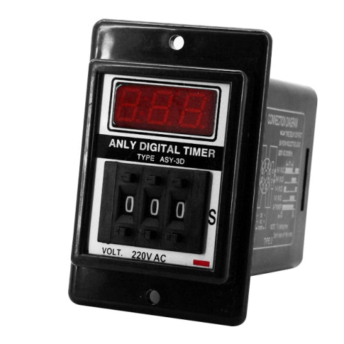 ASY-3D AC 220V 0-999s Digital Timer Programmable Time Relay