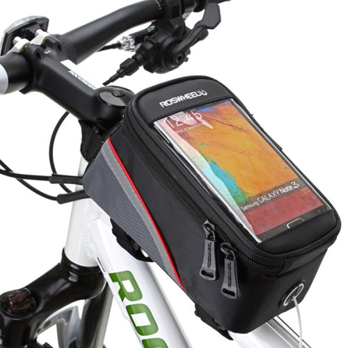 Roswheel Cycling Cell Phone Bag for 4.8 inch Mobile Phone(Black Red)