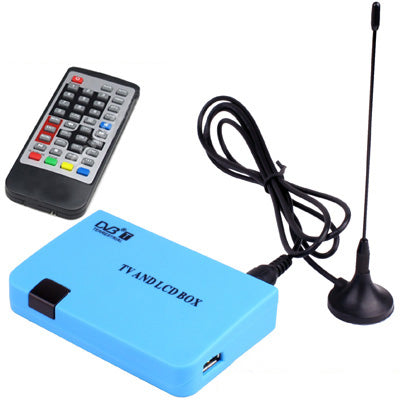 Stand-alone DVB-T Receiver TV / LCD Box(Blue)