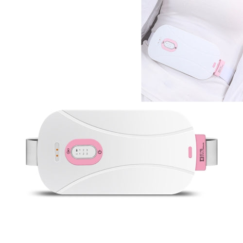 Women Menstrual Cramp Relief Pain Health Care Warm Uterus Belt Heat Moxibustion and Nuan Gongbao Hot Compress (White)