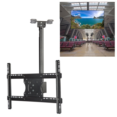 32-65 inch Universal Height & Angle Adjustable LCD TV Wall-mounted Ceiling Dual-use Bracket, Retractable Length: 2m