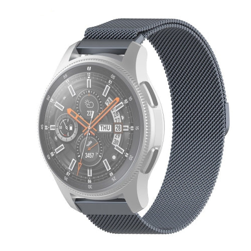 For Honor Magic Watch 2 / Galaxy Active2 Milan Stainless Steel Mesh Strap 22MM(Gray)
