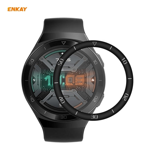 For Huawei Watch GT 2e 46mm ENKAY Hat-Prince 3D Full Screen Soft PC Edge + PMMA HD Screen Protector Film(With Scale)