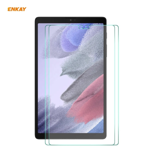 2 PCS For Samsung Galaxy Tab A7 Lite 8.7 T220 / T225 ENKAY Hat-Prince 0.33mm 9H Surface Hardness 2.5D Explosion-proof Tempered Glass Protector Film