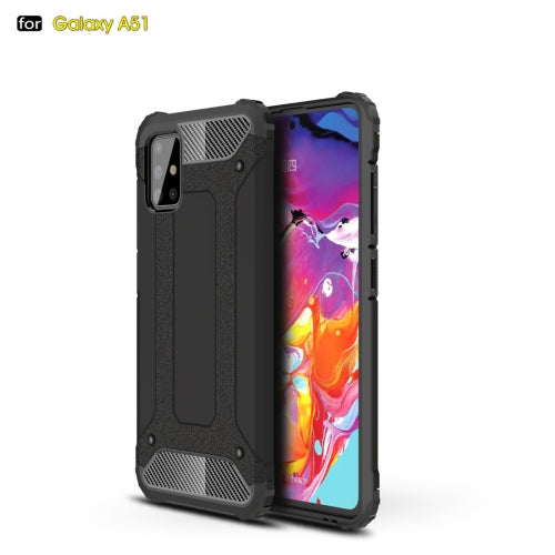 For Galaxy A51 Magic Armor TPU + PC Combination Case(Black)