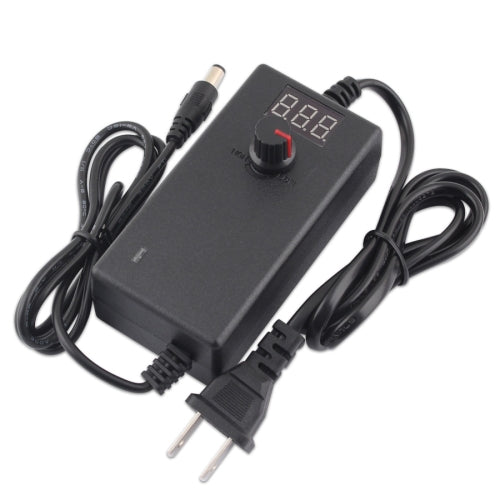 3V-12V 2A AC To DC Adjustable Voltage Power Adapter Universal Power Supply Display Screen Power Switching Charger, Plug Type:US