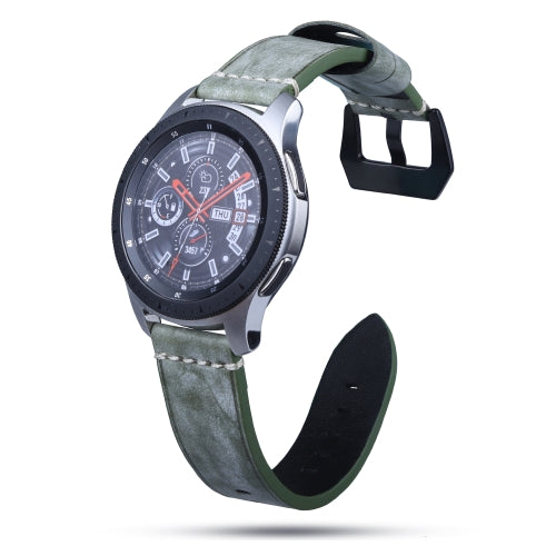 22mm Leather strap For Huawei Watch GT2e / GT2 46mm(Green)