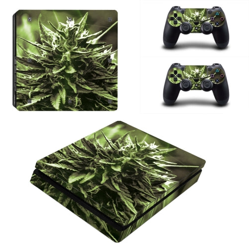 BY060004 Stylish Plant Stickers Protective Film For PS4 Slim