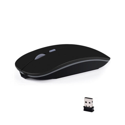 2.4Ghz Rechargeable Ergonomic Wireless Optical Mouse(Black)