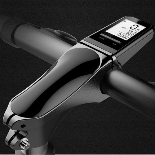 Bicycle Chronograph Stem Mountain Bike Wireless Chronograph Stem LCD Luminous LCD Large Screen