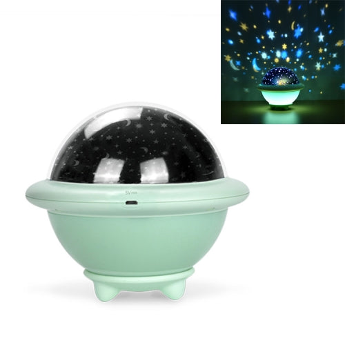 Universe Projection Night Light Creative Rotating Romantic Table Lamp(Mint Green)