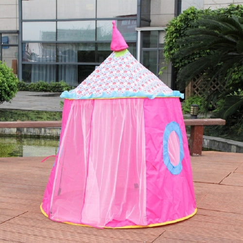 Children Toy House Yurt Folding Game Tent(Pink)