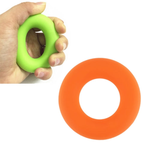 Silicone Grip Strength Finger Exercise Rehabilitation Silicone Ring(Orange (50lb))