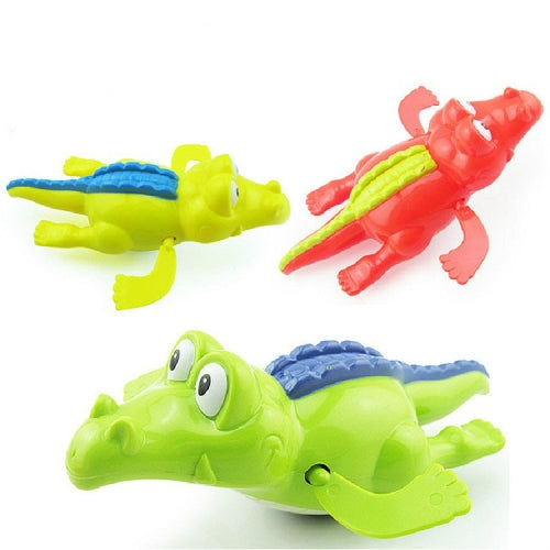 2 PCS Bathroom Children Playing with Water Toys Cartoon Clockwork Toy (Random Color Delivery), Style:Crocodile