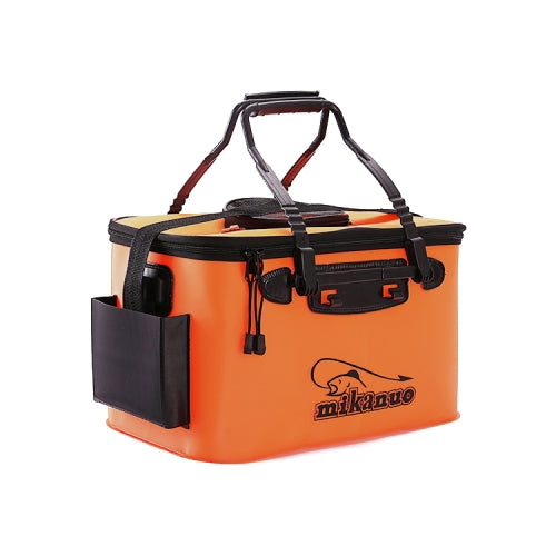 Thickened Multifunctional Folding Live Fish Box Fishing Bucket, Size:40 cm (with Handle and Side Pocket)