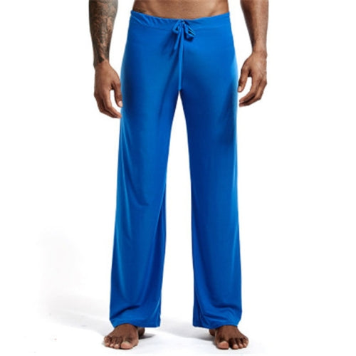 Comfortable Lounge Pants Homme Sleep Bottoms, Size:M (light blue)