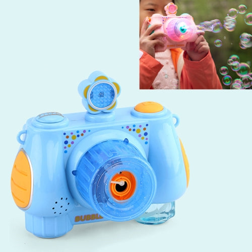 Children Flash Camera Models Bubble Machine(Blue)