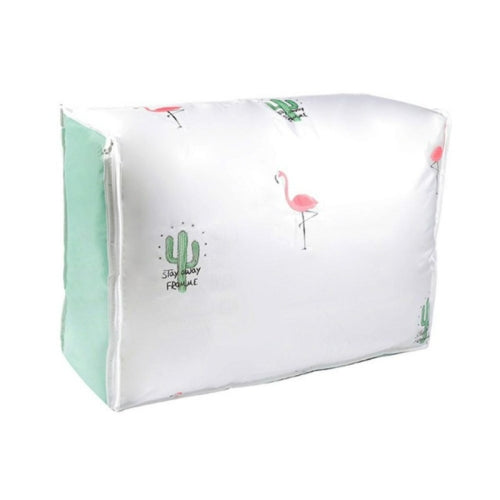 Quilt Storage Bag Dustproof Quilt Moisture-proof Packing Bag Storage Bag(Flamingo)