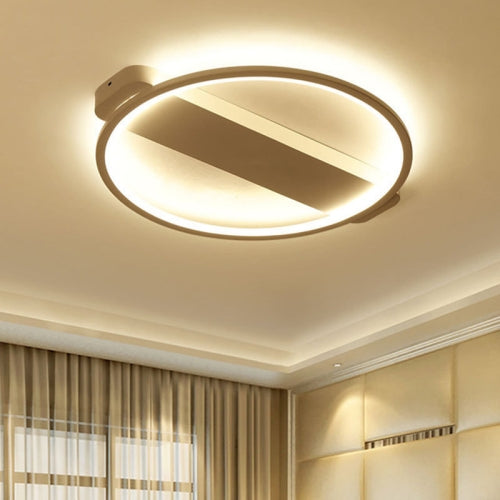 Round LED Room Ceiling Lamp Creative Bedroom Living Room Light Children Room Modeling Lamp, Light Color:Warm Light, Diameter:62cm(White)