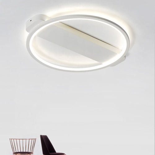 Round LED Room Ceiling Lamp Creative Bedroom Living Room Light Children Room Modeling Lamp, Light Color:White Light, Diameter:62cm(White)