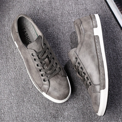 Baroque Shoes Casual PU Leather Sports Shoes for Men, Size:40(Grey)