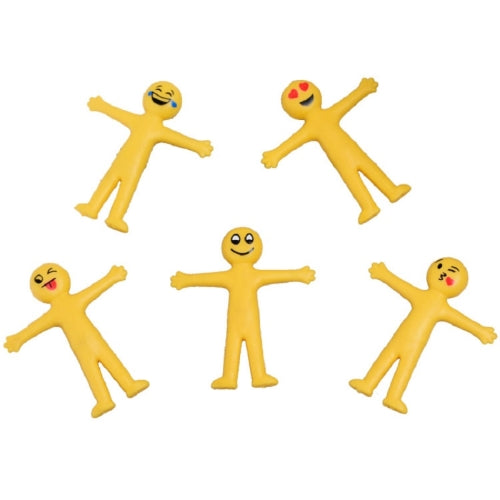 100 PCS Emoji Men Doll Pullable Reduce Pressure Gift Puppet Children Birthday Party Toys, Height:5cm