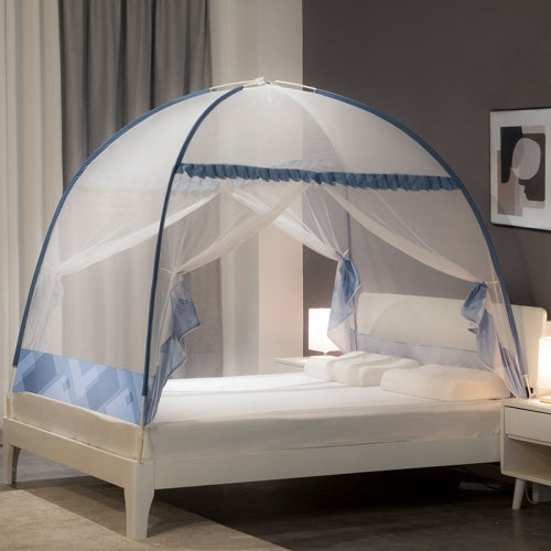 Simple Pop-up Foldable Yurt Mosquito Net, Size:1.8x2.0 Meters(Blue)