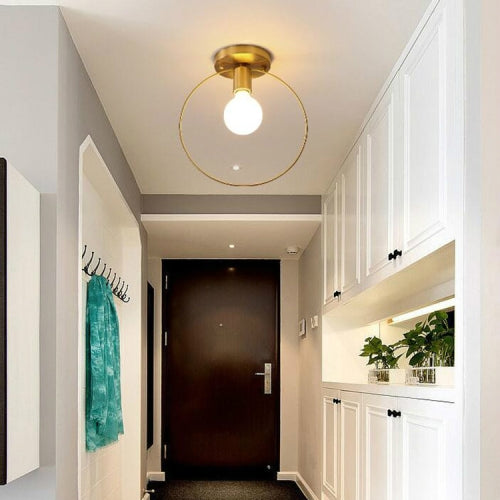 Simple Modern Aisle Copper Lamp with 5W White Light( Ceiling Type )