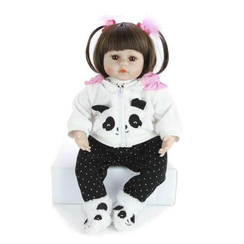 KEIUMI 18 inch Soft Silicone Reborn Doll Christmas Children Toy Gift(Brown Eye)