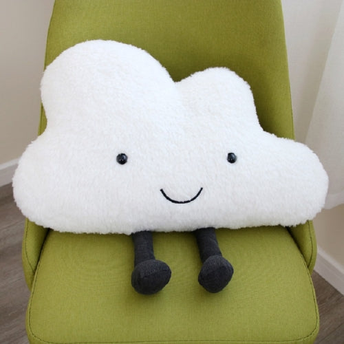 Cloud Pillow Creative Sofa Cushion Plush Toy for Children Gifts, Height:60cm(White)